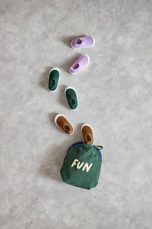 Lassig Plecak mini sztruks Little Gang Fun ocean green