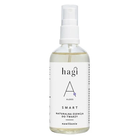 Hagi − Smart A Nawilżenie, naturalna esencja do twarzy z aloesem − 100 ml