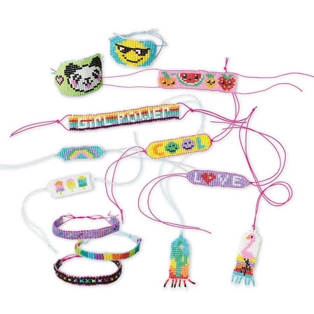 Janod Zestaw kreatywny do tworzenia biżuterii z koralików na krośnie tkackim 8+