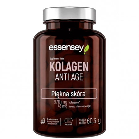 Essensey Kolagen Anti Age - suplement na poprawę stanu skóry - 90 kaps.