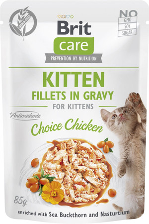 BRIT Care Cat GF KITTEN Chicken Kurczak Sos 85g