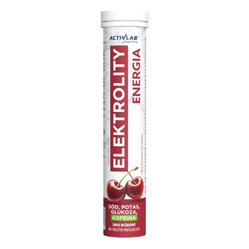ActivLab Elektrolity Energia 20 tabletek musujących smak wiśnia