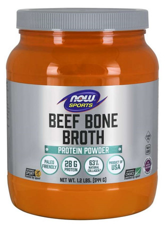 Now Foods Beef Bone Broth Puder odżywka białkowa 544 g