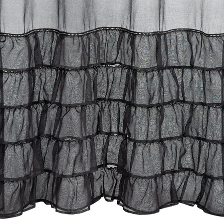 FIRANA GOTOWA CARLI NA TAŚMIE 140 X 250 CM CZARNY
