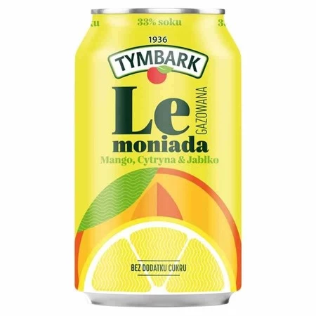 Gazowany napój jabłko-cytryna-mango Tymbark, 330ml