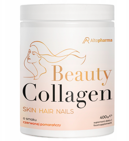 Altopharma Kolagen Beauty Pomarańcza Kwas Hialuronowy 2000 Da 400g