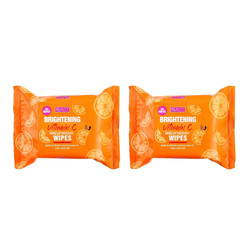Zestaw: 2x Beauty Formulas Brightening Vitamin C Chusteczki oczyszczające do twarzy z Witaminą C 1op.-30szt