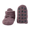 Lodger Polarowe buciki kapcie z antypoślizgową podeszwą wrzosowe Fleece Mauve 6-12 m