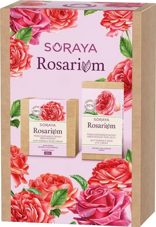 Rosarium zestaw przeciwzmarszczkowy krem różany 40+ na dzień/na noc 50ml + przeciwzmarszczkowy krem różany pod oczy 15ml