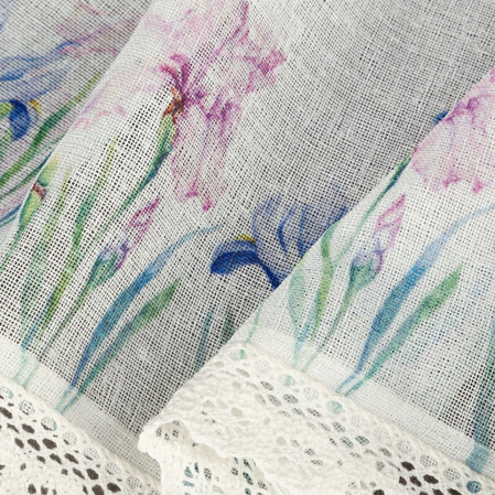 Firana gotowa Dolorez na Taśmie 150 x 30 cm, Biały