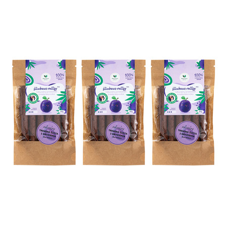 Zestaw 3x Naturalnie Zdrowi Śliwkowe rollsy z inuliną 50 g