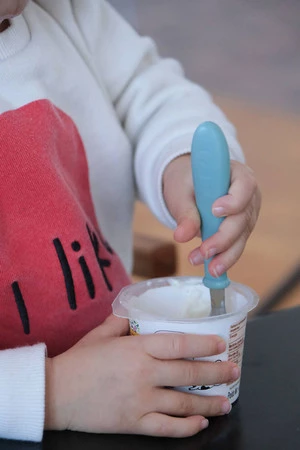 Beaba, Sztućce ze stali nierdzewnej 12 m+ Airy Green