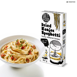 Diet-Food Suchy Makaron Konjac Spaghetti Bezglutenowy 80g