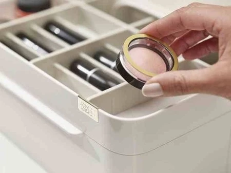 JJ - Organizer na kosmetyki z szufladką i lustrem