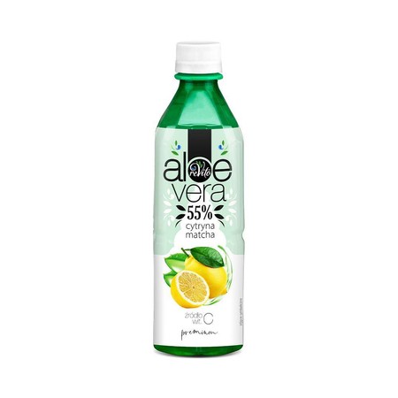 Zestaw 10x Napój aloesowy cytryna i matcha 500 ml