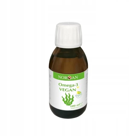 Norsan kwasy Omega-3 z olejem z alg roślinnych 100 ml smak cytryna Vegan