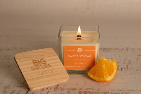Big Nature Świeca sojowa o zapachu POMARAŃCZA 205g