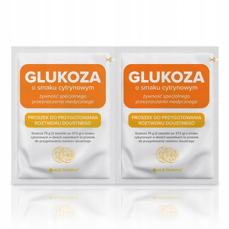 Alg Pharma Glukoza 75 g 2 saszetki x 37,5 g