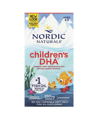 Nordic Naturals Children's DHA 250 mg kwasy tłuszczowe DHA 180 kaps.