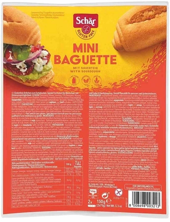 Schar − Mini baguette, bagietki do zapiekania bezgl. − 150 g
