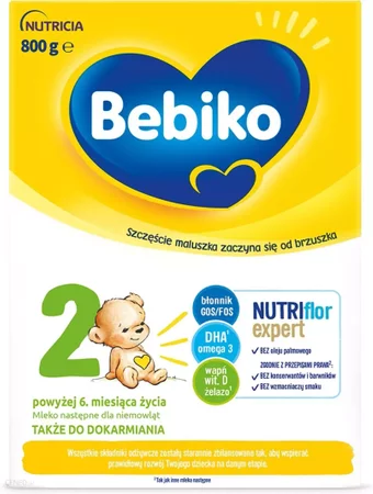 Bebiko 2 − Mleko następne powyżej 6. miesiąca życia 800g