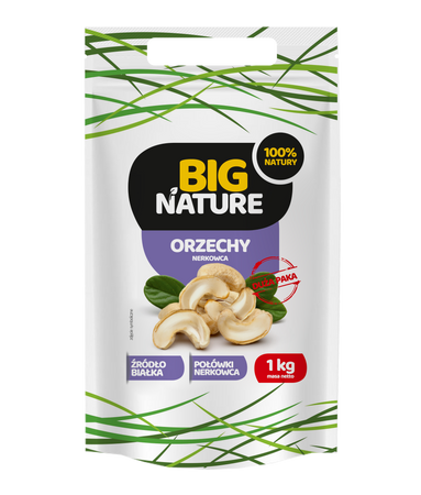 Big Nature Orzechy nerkowca 1kg - Połówki