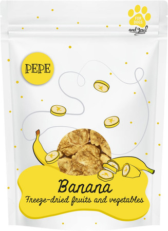 PAKA ZWIERZAKA Pepe Liofilizowany Banan 30g