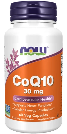 NOW FOODS Koenzym Q10 30 mg (60 kaps.)