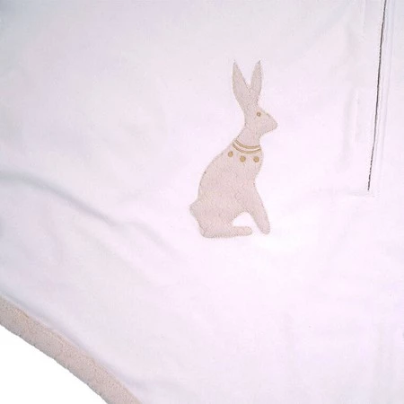 Lodger Polarowy wielofunkcyjny otulacz kocyk do fotelika samochodowego jasnobeżowy Fleece Birch