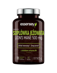 Essensey Soplówka Jeżowata + witamina B6 na wsparcie układu nerwowego 90 kaps.