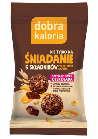 Kulki śniadaniowe gorzka belgijska czekolada 40 g