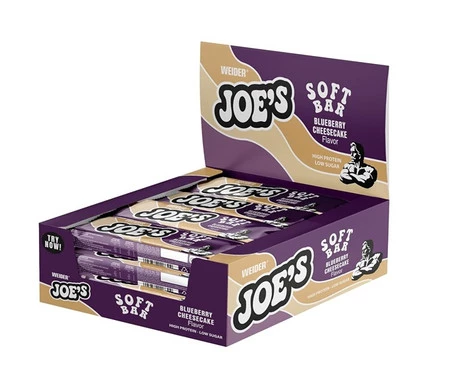 Weider Joe's Soft Bar Batony 12 szt. x 50g smak ciasto jagodowe