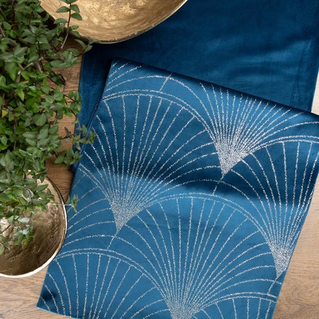 OBRUS BLINK 14 35 X 140 CM GRANATOWY