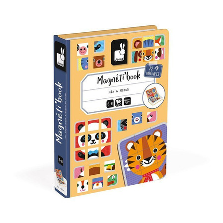 Janod Magnetyczna układanka Puzzle zwierzątka Magnetibook