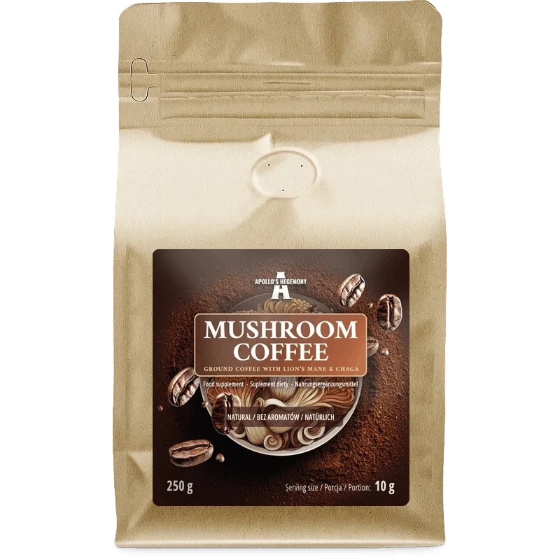 APOLLO'S HEGEMONY Mushroom Coffee 250g - Nabea.pl