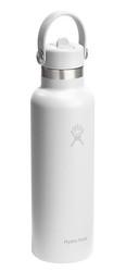HF-Butelka term. 21oz Standard Flex Straw White