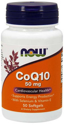 Now Foods Koenzym Q10 50mg z selenem i witaminą E 50 kaps.