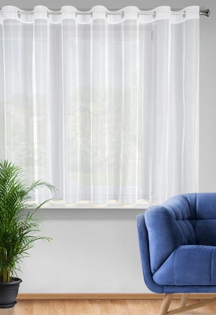 FIRANA GOTOWA CASSIE 300 X 150 CM BIAŁY