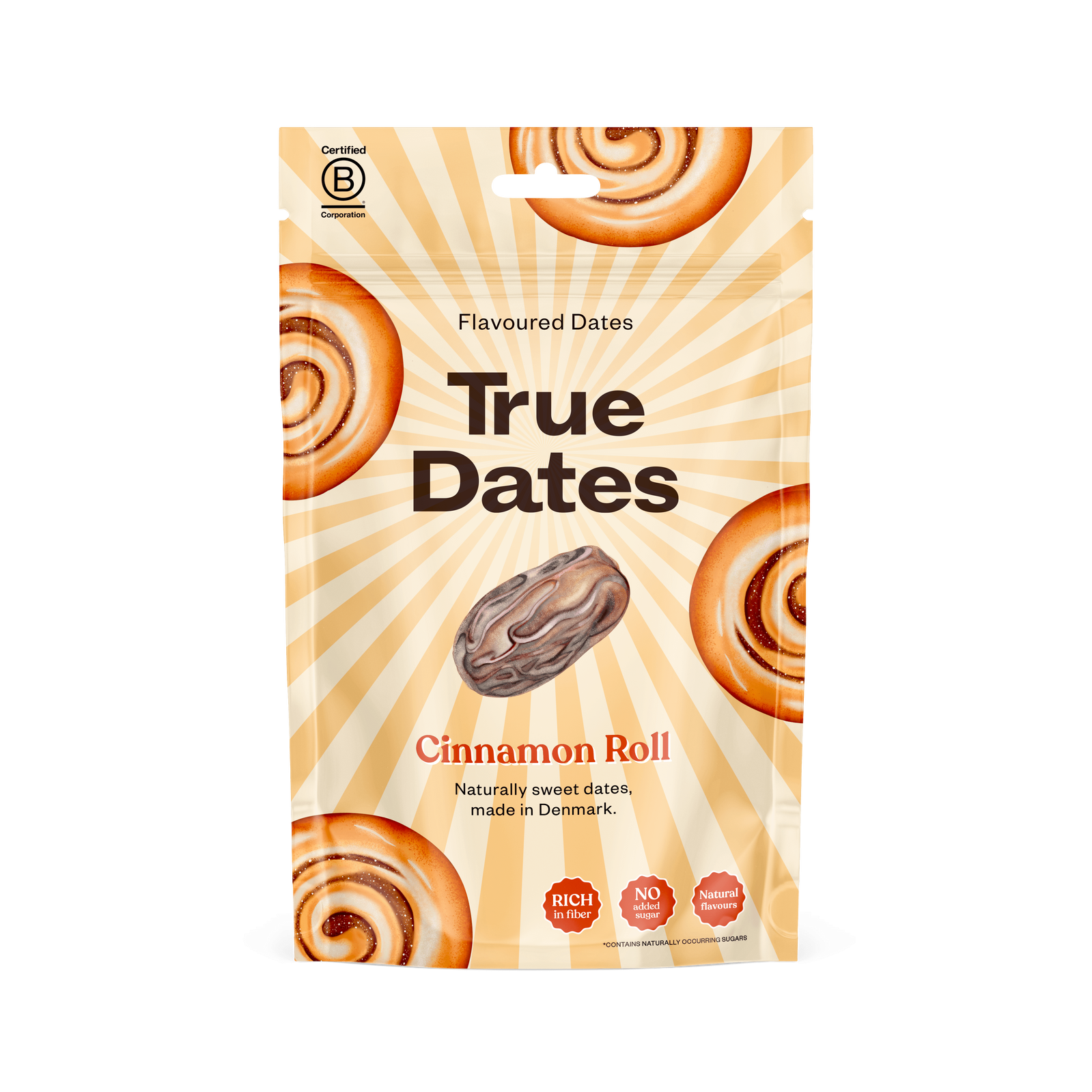 1x True Dates Cinnamon Roll 100g - Nabea.pl