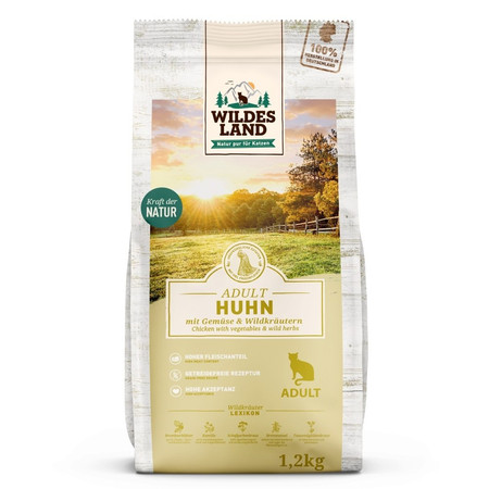 WILDES LAND CAT Huhn - kurczak z warzywami i ziołami (1,2kg)