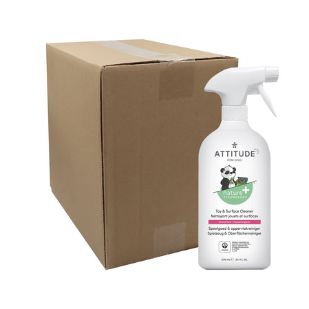 Attitude BABY LEAVES™, Spray do mycia zabawek i powierzchni w pokoju dziecka, bezzapachowy, 800 ml