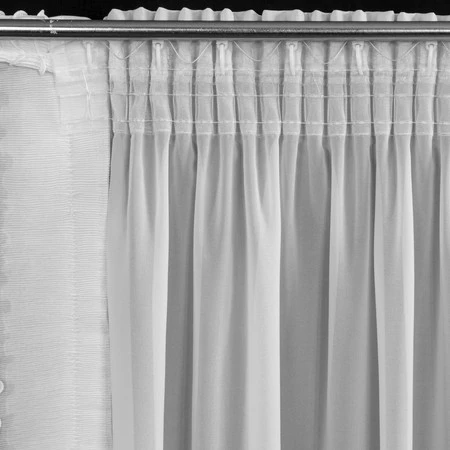 FIRANA GOTOWA LUISA NA TAŚMIE 140 X 270 CM BIAŁY