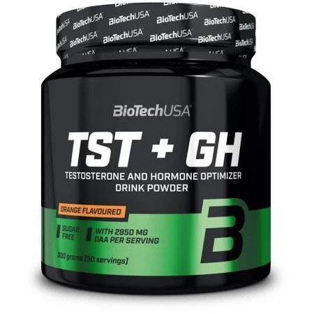 BioTech USA TST + GH Booster Testosteronu 300g smak pomarańczowy