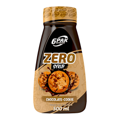6PAK SYRUP ZERO syrop słądzący zero cukru 500ml smak czekolada ciasteczko