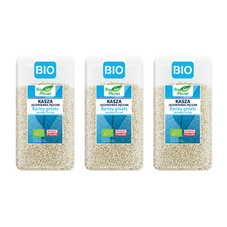 Zestaw 3x KASZA JĘCZMIENNA PĘCZAK BIO 500 g - BIO PLANET