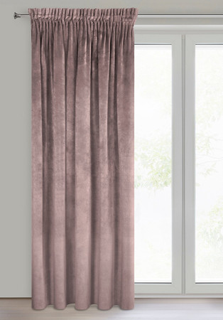 ZASŁONA GOTOWA VILLA NA TAŚMIE 140 X 270 CM PUDROWY RÓŻ
