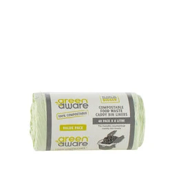 GreenAware, Kompostowalne worki na śmieci 8 L, 40 szt.