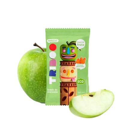 Smileat Triboo, BIO Sminolas, Żelki owocowe bez cukru Jabłko, 25g