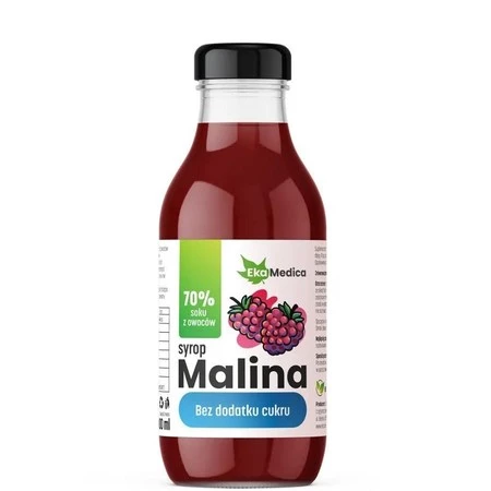 Ekamedica Syrop Malina bez dodatku cukru 300 ml