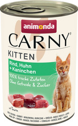 ANIMONDA Carny KITTEN Wołowina Kurczak Królik 400g
